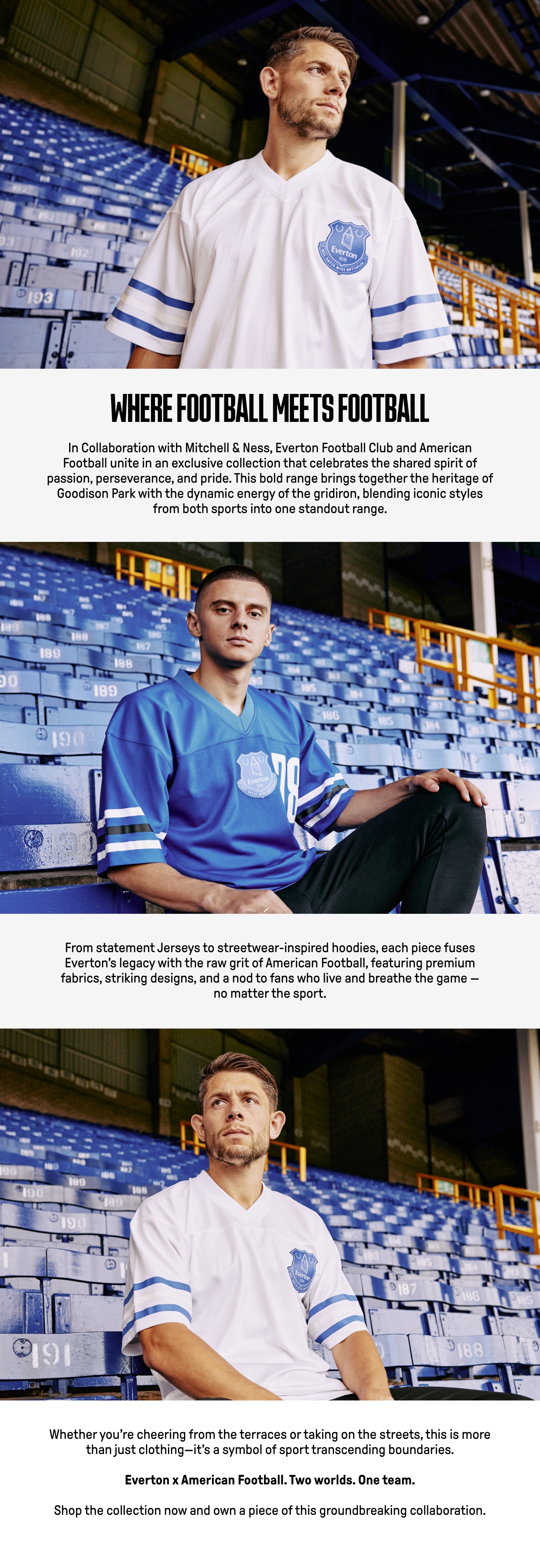 Everton x Mitchell & Ness American Football Legacy Jersey - Royal